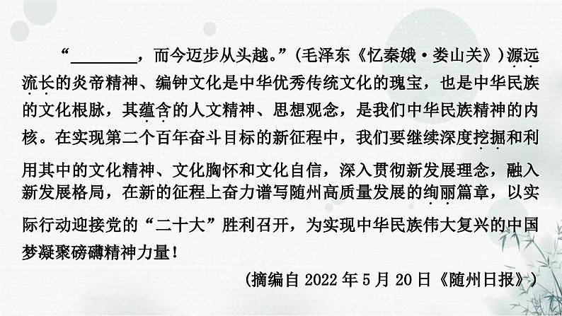 中考语文复习语言文字运用专题八字音字形课件07