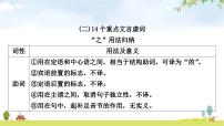 中考语文复习课内文言文知识整合练5 14个重点文言虚词课件