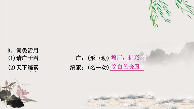 中考语文复习课内文言文基础储备练2唐雎不辱使命课件第6页