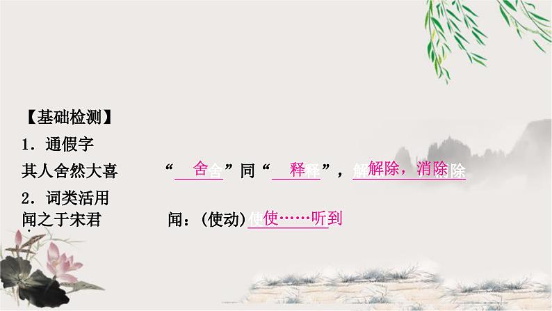 中考语文复习课内文言文基础储备练37寓言二则课件04