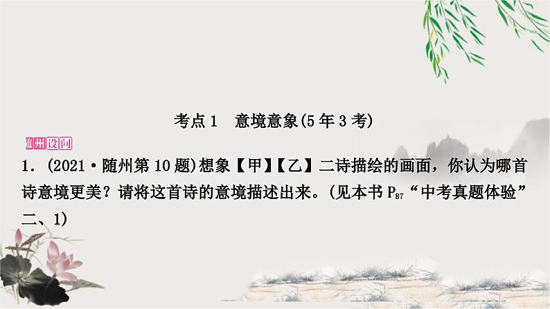 中考语文复习古诗文阅读考点“1对1”讲练课件第2页