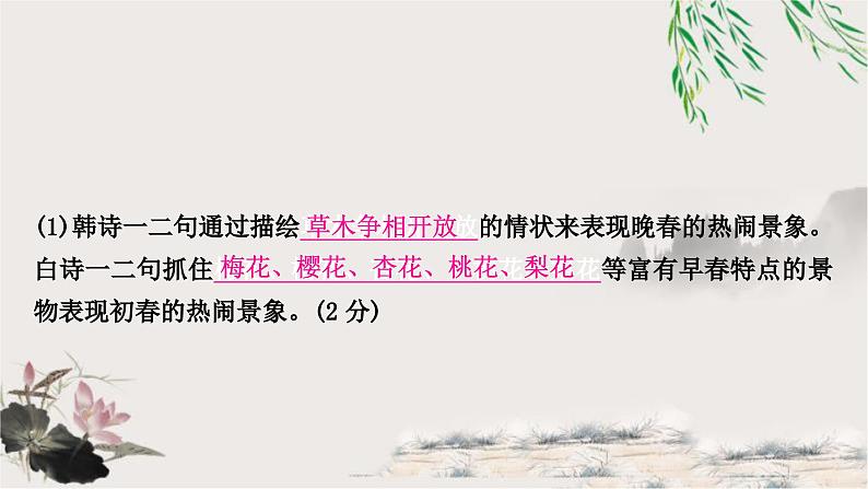 中考语文复习古诗文阅读考点“1对1”讲练课件第6页