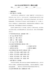 2023年山东省日照市中考二模语文试题(含答案)