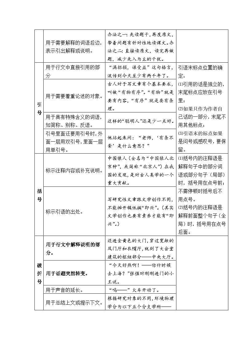 部编版语文七年级上册《标点符号》（无答案）第3页