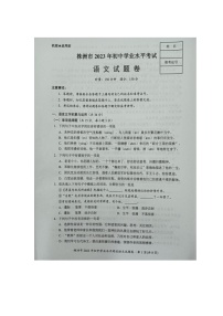 2023年湖南省株洲市中考语文真题（无答案）