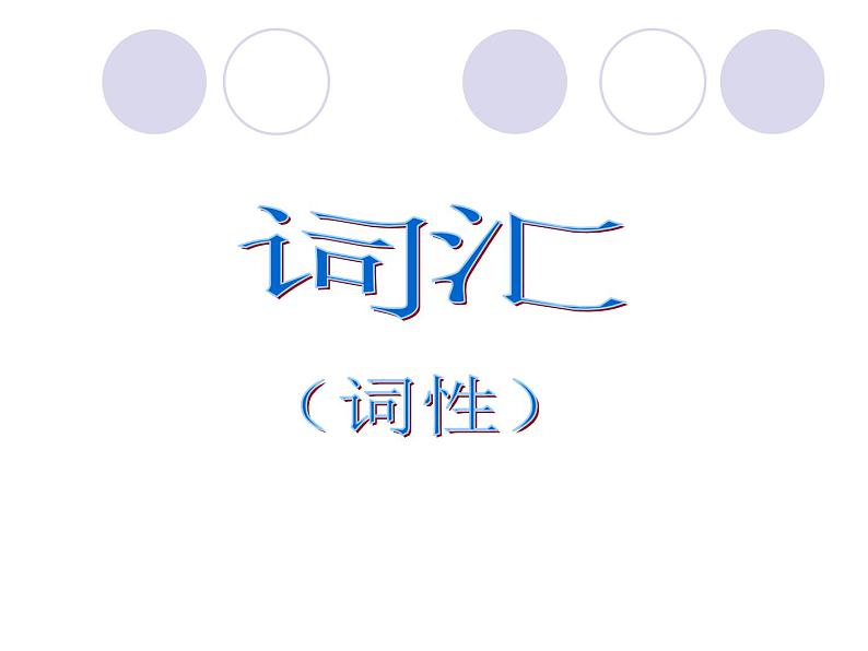 初中语文词性复习课件 课件01