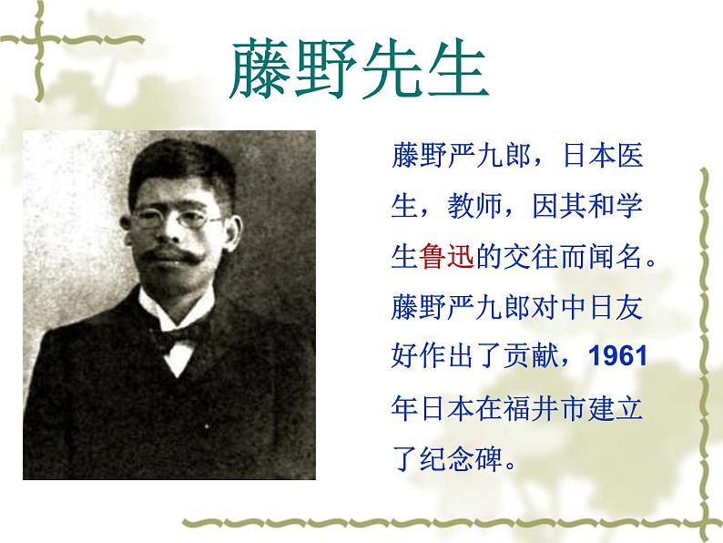 第5课《藤野先生》PPT课件6-八年级语文上册统编版第1页