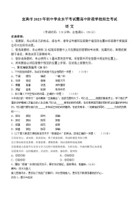 2023年四川省宜宾市中考语文真题