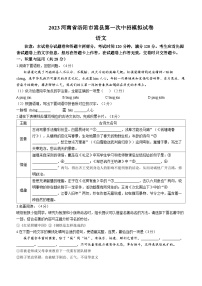 2023年河南省洛阳市嵩县中考一模语文试题（含答案）