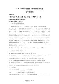 河南省永城市2021-2022学年七年级下学期期末语文试题