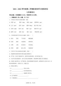 陕西省渭南市2021-2022学年七年级下学期期末语文试题