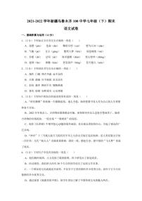 新疆维吾尔自治区乌鲁木齐市第100中学2021-2022学年七年级下学期期末考试语文试卷