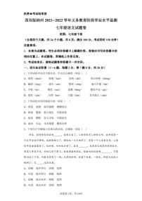 云南省西双版纳傣族自治州2021-2022学年七年级下学期期末语文试题