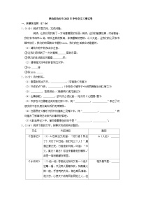 2023年陕西省西安市中考三模语文试卷（含答案）