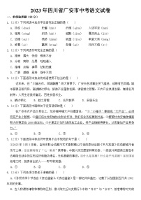 2023年四川省广安市中考语文试卷【含答案】