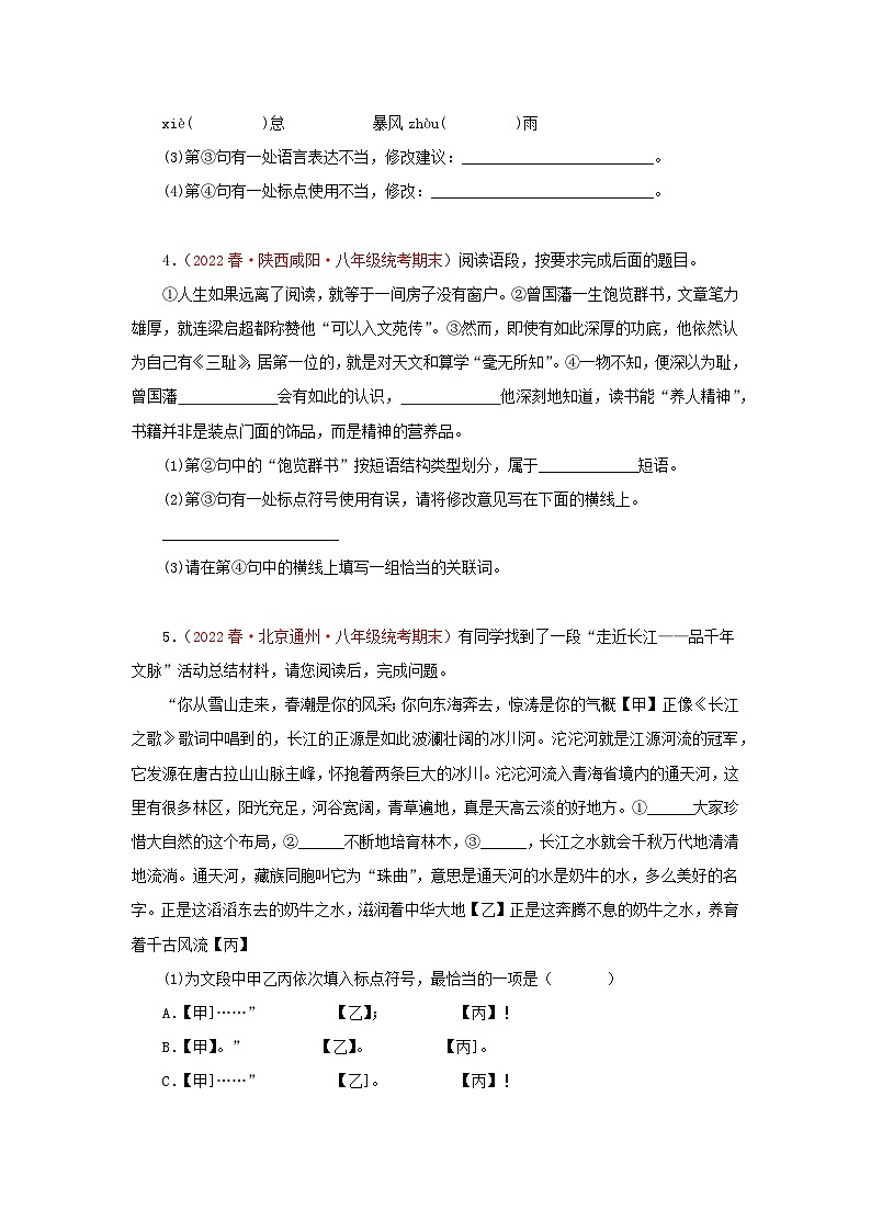 专题06：基础知识综合-2022-2023学年八年级语文下学期期末考点大串讲（部编版）03