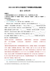 语文01卷（安徽专用）：2022-2023学年七年级下学期期末考前必刷卷