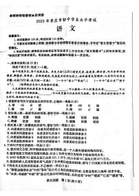 2023年山东省枣庄市中考语文真题