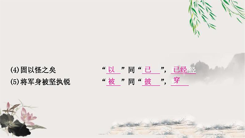 中考语文复习文言文基础储备练陈涉世家课件02