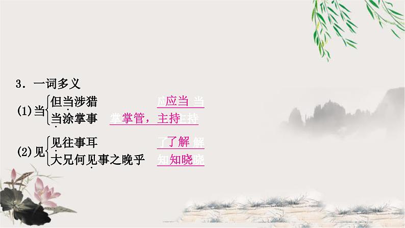中考语文复习文言文基础储备练孙权劝学课件第3页