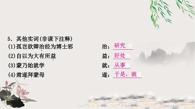 中考语文复习文言文基础储备练孙权劝学课件第6页