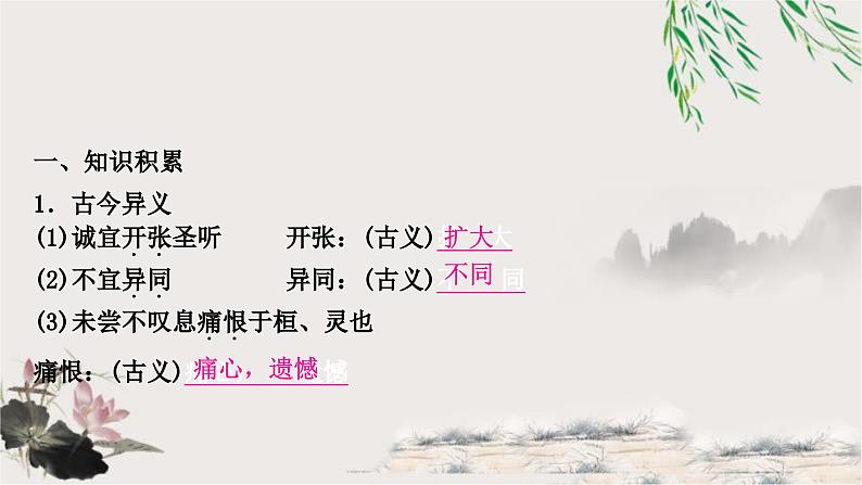 中考语文复习文言文基础储备练出师表课件第2页