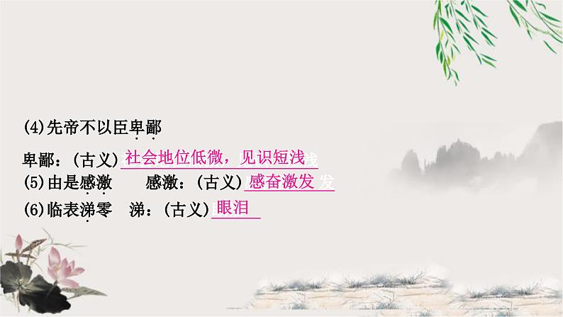 中考语文复习文言文基础储备练出师表课件第3页