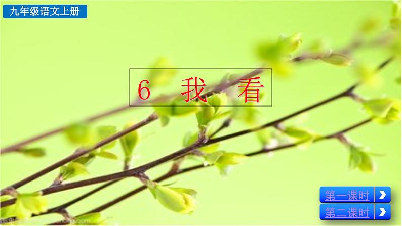 部编版语文九年级上册教学课件 6 我看第4页