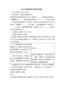2023年河北省中考语文试卷（含解析）