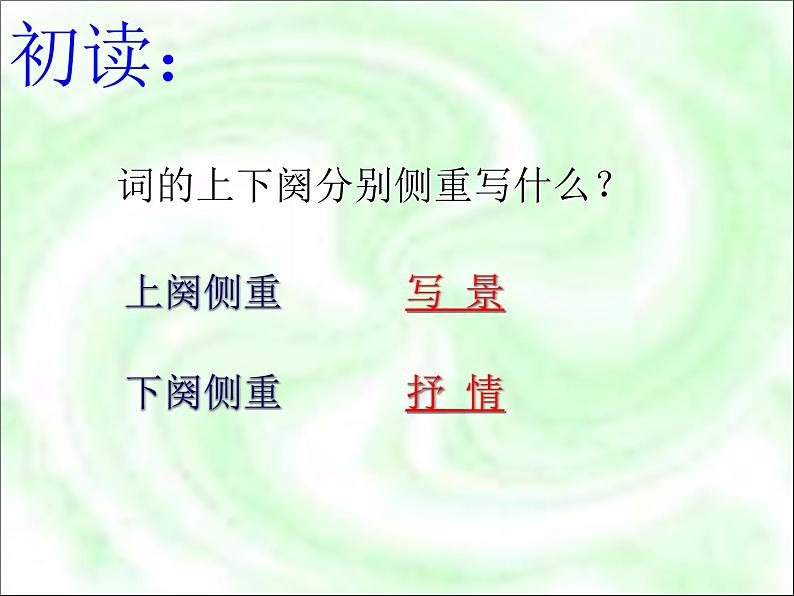 初中人教版语文九年下册三单元渔家傲秋思视频+PPT05