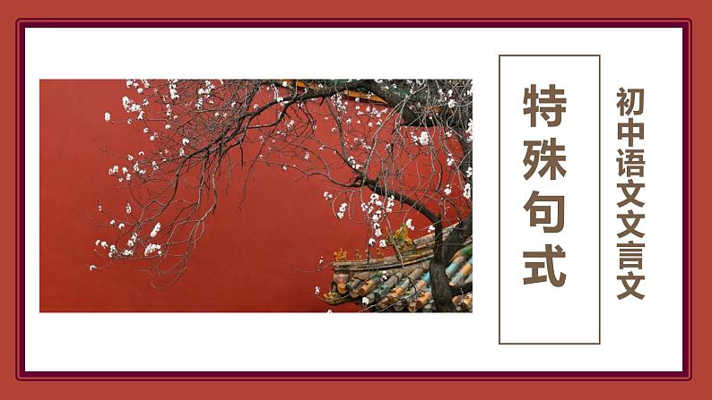 文言文之特殊句式    课件  2023年中考语文二轮专题第1页