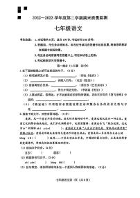 河北省石家庄市桥西区2022-2023学年七年级下学期期末考试语文试题