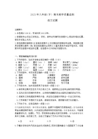四川省眉山市2022-2023学年八年级下学期期末语文试卷（含答案）