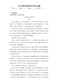 2023年湖北省随州市中考语文试题（含解析）