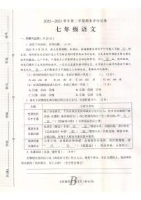 河南省平顶山市宝丰县2022-2023学年七年级下学期6月期末考试语文试题