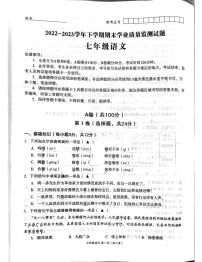 四川省成都市高新技术产业开发区2022-2023学年七年级下学期期末考试语文试题