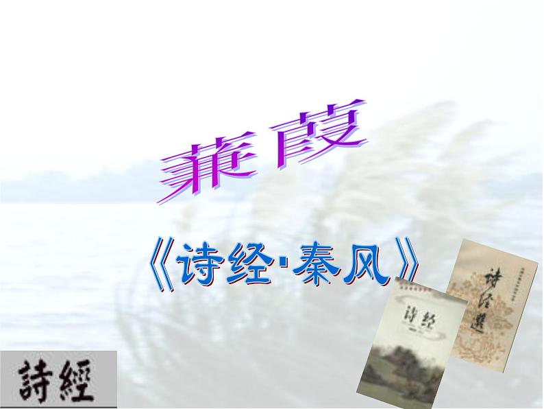 第12课《诗经两首-蒹葭》PPT课件2-八年级语文下册统编版第6页