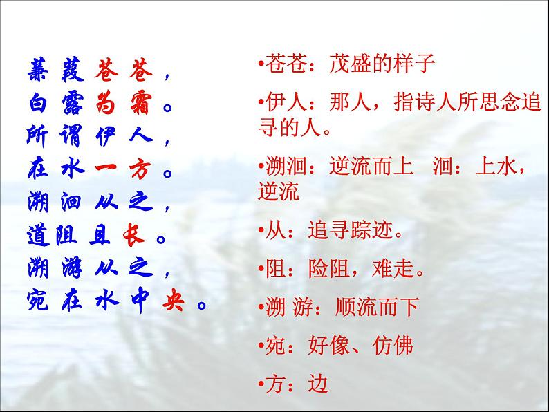 第12课《诗经两首-蒹葭》PPT课件3-八年级语文下册统编版第5页