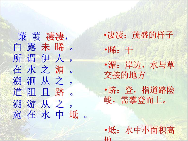 第12课《诗经两首-蒹葭》PPT课件3-八年级语文下册统编版第6页