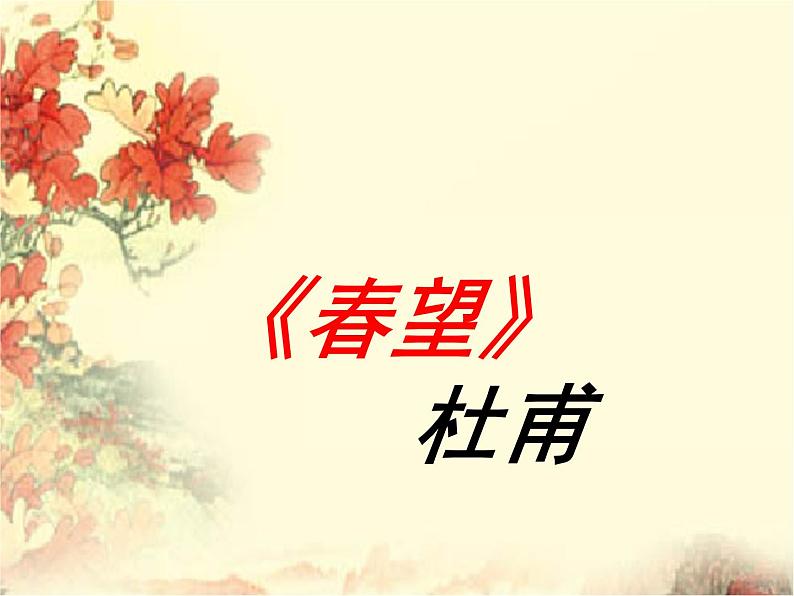 八上春望同步课件01