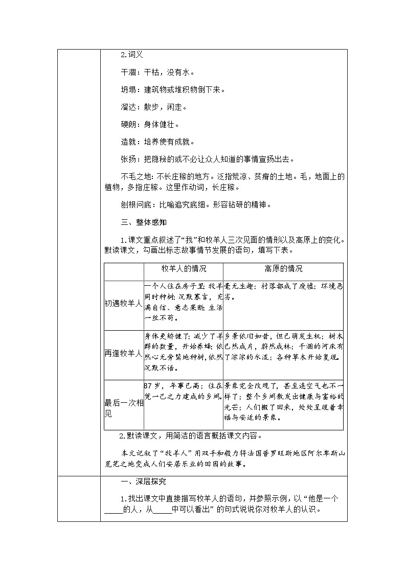 13《植树的牧羊人》课件+教案+导学案（含反思）03