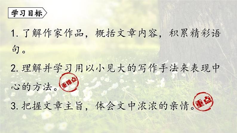 2023七年级语文上册第2单元6散步第1课时课件（部编版）第4页