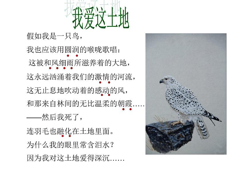 第2课《我爱这土地》PPT课件4-九年级语文上册统编版第5页