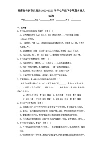 湖南省株洲市炎陵县2022-2023学年七年级下学期期末语文试题（含答案）