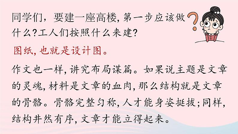 2023九年级语文下册第3单元写作：布局谋篇课件（部编版）01