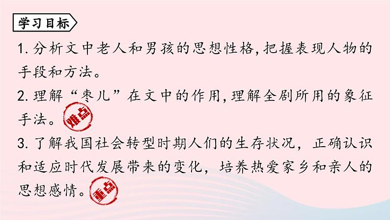 2023九年级语文下册第5单元19枣儿第1课时课件（部编版）第5页