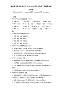 湖南省张家界市永定区2022-2023学年八年级下学期期末语文试题（含答案）
