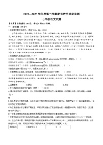 广东省惠州市惠阳区2022-2023学年七年级下学期期末语文试题（含答案）
