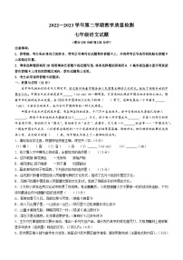 山东省临邑县2022-2023学年七年级下学期期末语文试题（含答案）