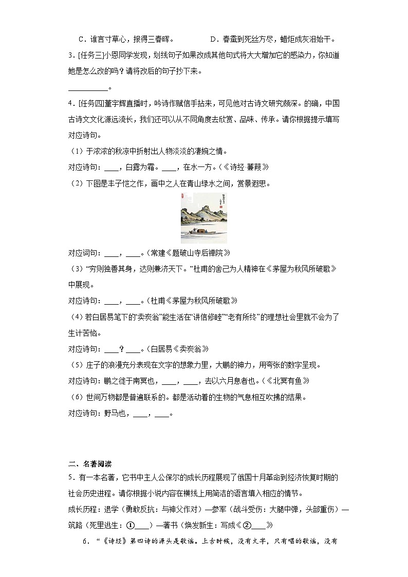 福建省厦门市湖滨中学2022-2023学年八年级下学期期末语文试题（含答案）02